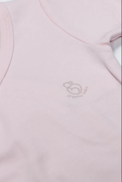 LitaeTrend Bistyle Organik Natural Basic Style Kruvaze Uzun Kol Body Bs17102 Pembe - Resim 3