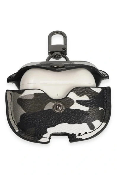 LitaeTrend Airpods 3 (3.nesil) Çanta Kamuflaj Deri Kılıf - Gri - Resim 3