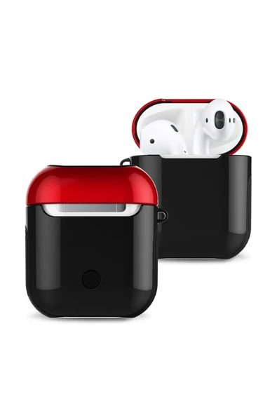 LitaeTrend Airpods 2 (2.nesil) 3in1 Kılıf - Siyah-Kırmızı ürün görseli 1