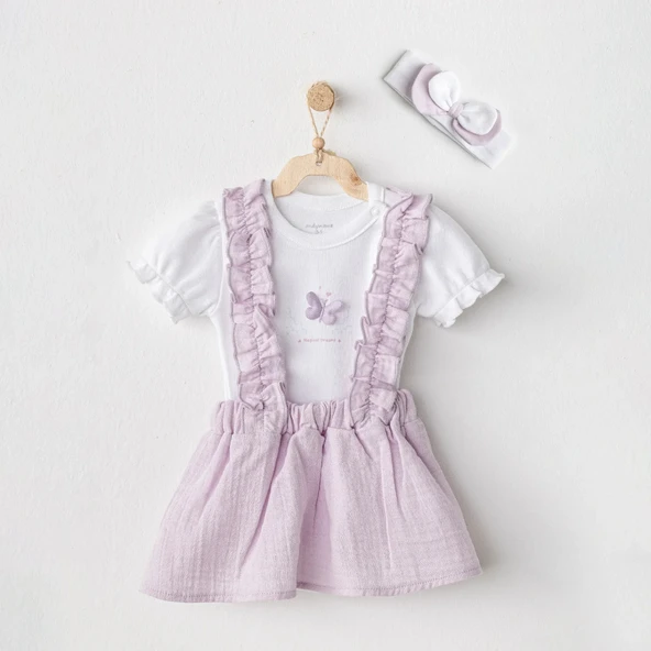 LitaeTrend Magical Butterfly 3'lü Takım Lila ürün görseli 1