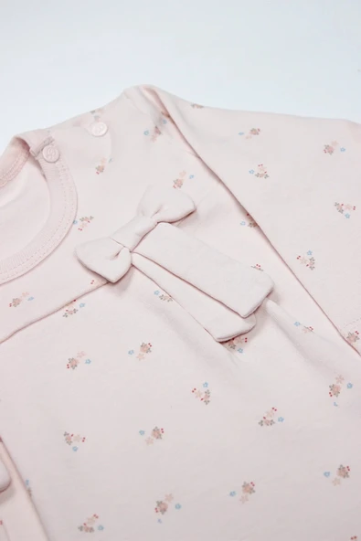 LitaeTrend Bistyle Grow İn Love 2'li Bebe Takım 14102 Pembe Ekru - Resim 3