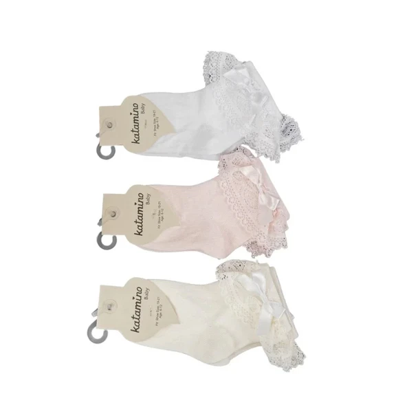 LitaeTrend Katamino Lilya Aks Kız Bebek Soket Çorap K46304 Asorti ürün görseli