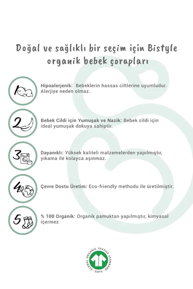 LitaeTrend Bistyle Penye Kaymaz Külotlu Çorap 50109 Pembe - Resim 3