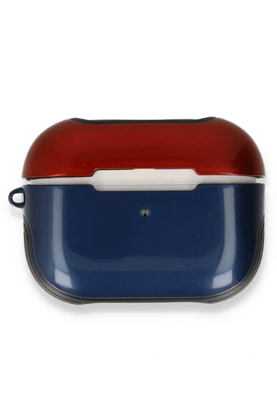 LitaeTrend Airpods 3 (3.nesil) 3in1 Kılıf - Lacivert-Kırmızı - Resim 2