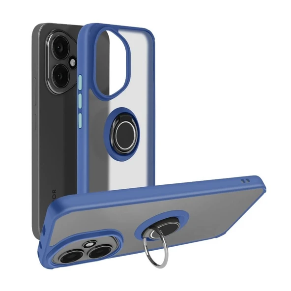 Gpack Honor 400 uyumlu Kılıf Montreal Yüzüklü Mıknatıslı Silikon - Resim 4