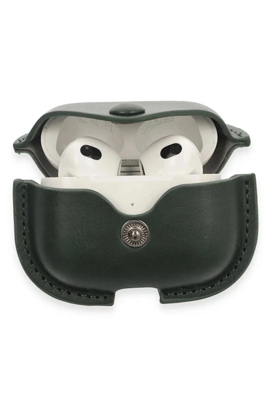 LitaeTrend Airpods 3 (3.nesil) Çanta Deri Kılıf - Haki Yeşil - Resim 3