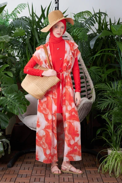 SW35.38 MOODBASİC DESEN BASKILI PAREO ürün görseli