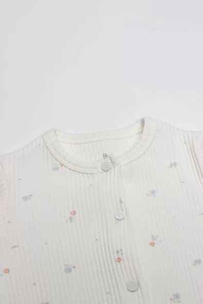 LitaeTrend Bloom White Tulum 15113 Ekru Gül Kurusu - Resim 2