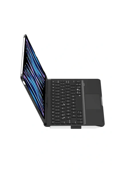 LitaeTrend iPad Pro 11 (2024) F11 ATS Kılıf Magic Dönen Klavyeli Tablet Kılıf - Siyah - Resim 5