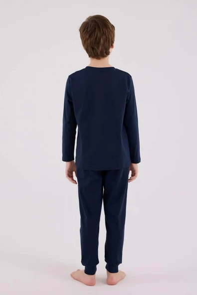 LitaeTrend U.s. Polo Assn Uzun Kol Pijama Takım Us2220-4 Lacivert - Resim 4