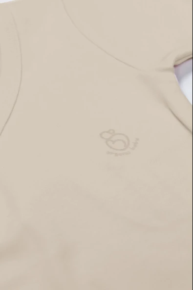 LitaeTrend Bistyle Organik Natural Basic Style Kruvaze Uzun Kol Body Bs17102 Bej - Resim 3