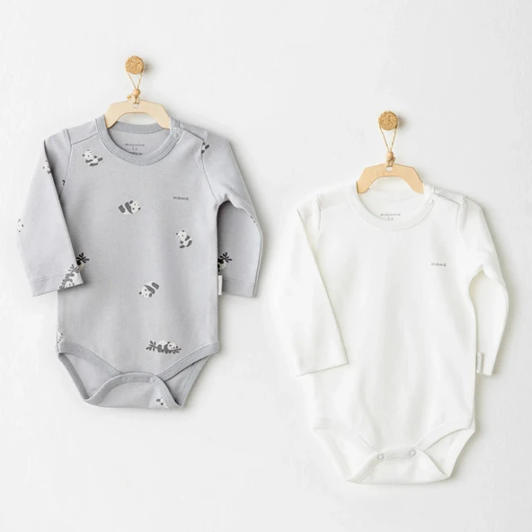 LitaeTrend Keep Smiling 2'li Badi Grey ürün görseli 1