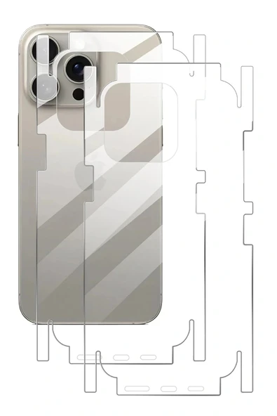 LitaeTrend iPhone 16 Pro 360 Full Body Arka Koruyucu - Resim 2