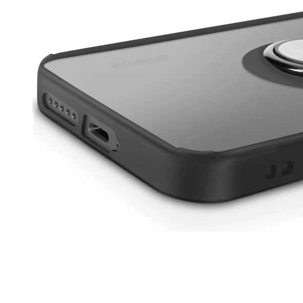 Gpack Honor 400 uyumlu Kılıf Montreal Yüzüklü Mıknatıslı Silikon - Resim 3