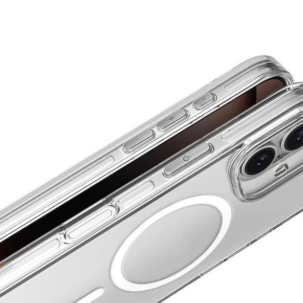 Gpack iPhone 16 uyumlu Kılıf Kripto Kamera Korumalı M-Safe Şarj Özellikli - Resim 4