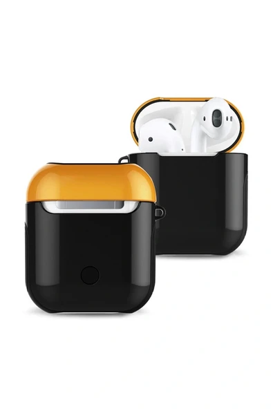 LitaeTrend Airpods 2 (2.nesil) 3in1 Kılıf - Siyah-Sarı ürün görseli 1