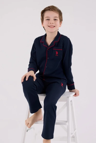 LitaeTrend U.s. Polo Assn Gömlek Pijama Us2234-4 Lacivert ürün görseli 1