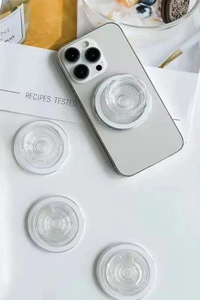 LitaeTrend Kickstand Simli Magsafe Stand - Siyah - Resim 2