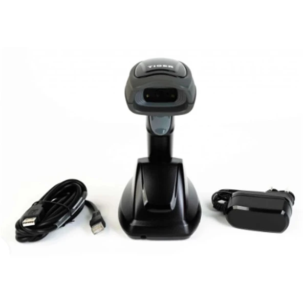 Perkon Tıger Cs92 2d Imager / Karekod Kablosuz Usb Barkod Okuyucu + Stand - Resim 2