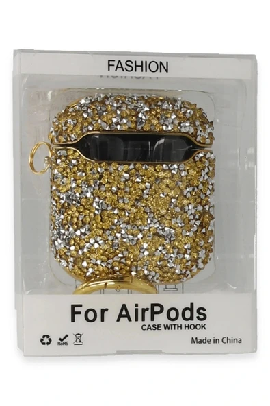 LitaeTrend Airpods 2 (2.nesil) Mira Taşlı Kılıf - Gold - Resim 3