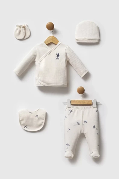 LitaeTrend U.s. Polo Assn Hastane Çıkışı 5’li Set Usb2603 Ekru ürün görseli 1