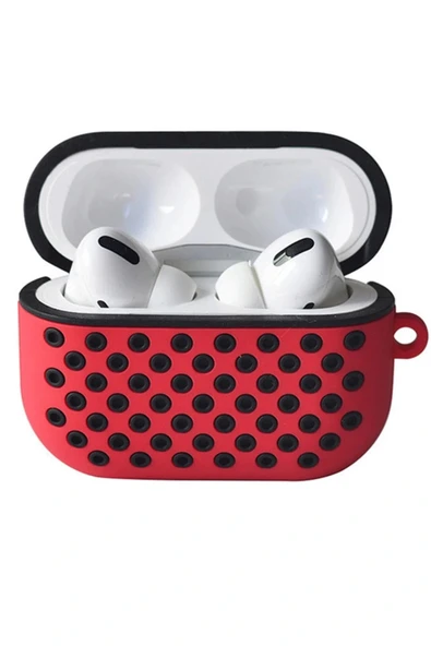 LitaeTrend Airpods Pro 2 (2.nesil) Spor Delikli Kılıf - Kırmızı-Siyah ürün görseli 1
