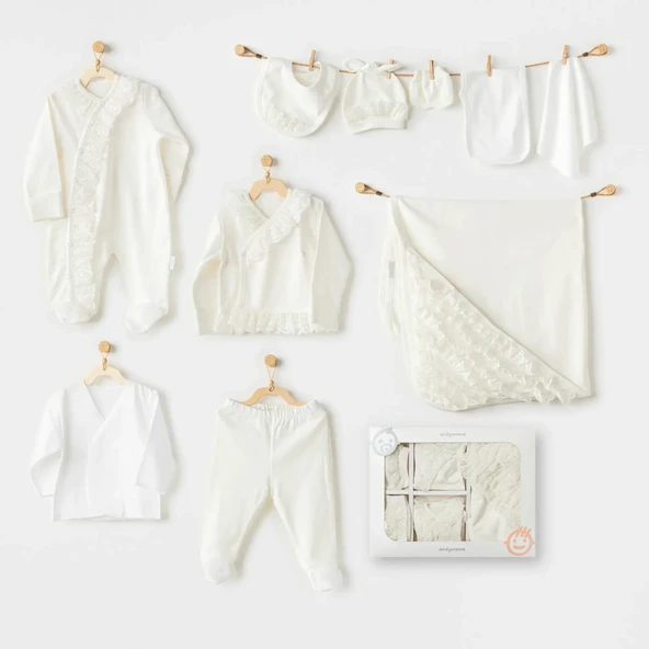 LitaeTrend Chic Girl 10'lu Hastane Çıkışı Ekru ürün görseli 1