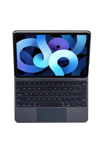 LitaeTrend iPad Pro 12.9 (2022) Kılıf X9 Magic Manyetik Klavyeli Tablet Kılıfı - Siyah - Resim 7