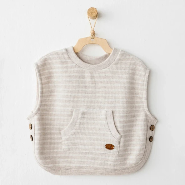 LitaeTrend Casual Yelek Beige ürün görseli 1