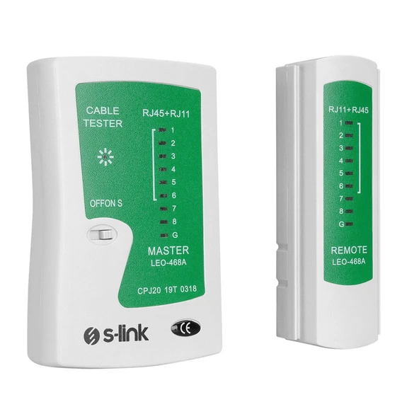 S-lınk Sl-468, Rj45 Ve Rj11 Tester, Kablo Test Cihazı - Resim 3