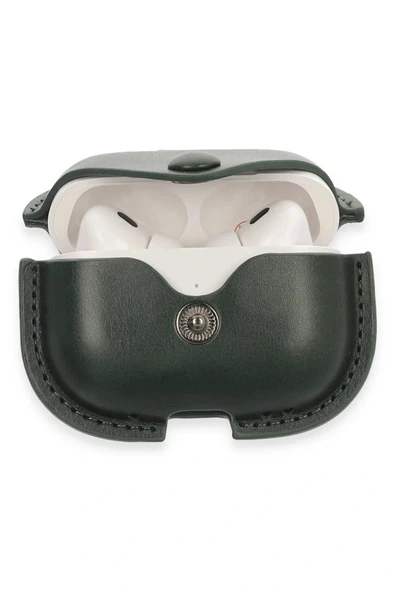 LitaeTrend Airpods Pro 2 (2.nesil) Çanta Deri Kılıf - Haki Yeşil - Resim 3