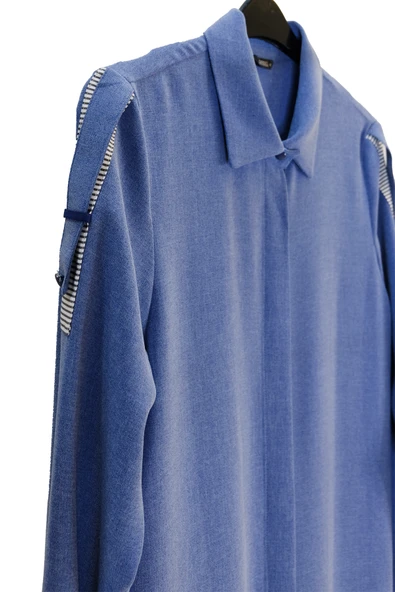 1350 GİZEMLİ ÇİZGİLİ GARN. UZUN TUNİK - Resim 4