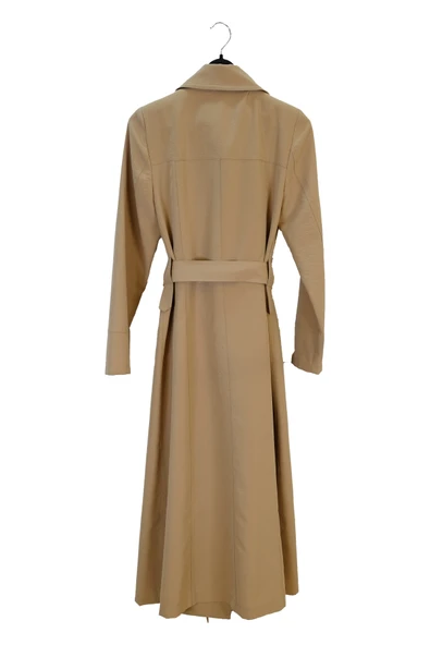 4102 GİZEMLİ KRUVAZE DÜĞMELİ TRENÇ - Resim 3