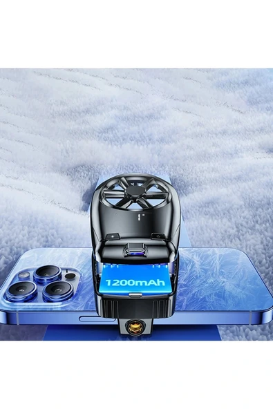 LitaeTrend X110 Radyatör Telefon Soğutucu Fan - Siyah - Resim 3