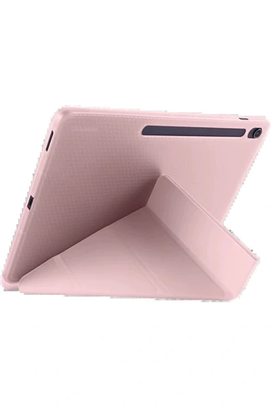 LitaeTrend iPad Pro 13 (2024) Kılıf Kalemlikli Hugo Tablet Kılıfı - Rose Gold - Resim 4