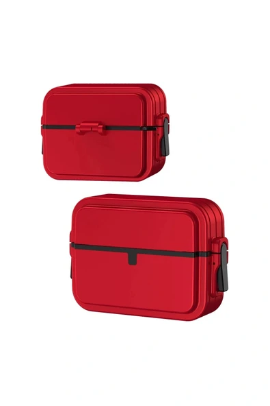 LitaeTrend Airpods Pro 2 (2.nesil) 404 Kilitli Kılıf - Kırmızı - Resim 2