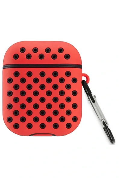 LitaeTrend Airpods 2 (2.nesil) Spor Delikli Kılıf - Kırmızı-Siyah ürün görseli 1