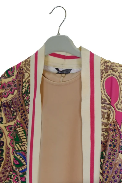 T1999 GİZEMLİ TAKIM KARIŞIK DESENLİ İKİLİ - Resim 4