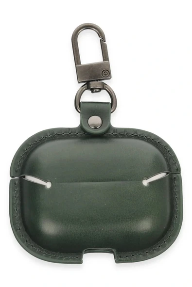 LitaeTrend Airpods Pro 2 (2.nesil) Çanta Deri Kılıf - Haki Yeşil - Resim 2
