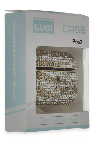 LitaeTrend Airpods Pro 2 (2.nesil) Klor Taşlı Kılıf - Desen 6 - Resim 4