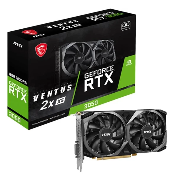 Msı Geforce Rtx3050 Ventus 2x Xs 8g Oc 8gb Gddr6 128bıt 1xhdmı 1xdp 1xdvı Ekran Kartı ürün görseli