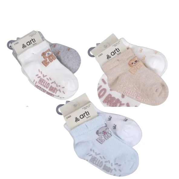 LitaeTrend Katamino Athena 2'li Aks. Erkek Bebek Patik Çorap K48026 Asorti ürün görseli