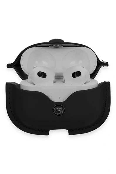 LitaeTrend Airpods 3 (3.nesil) Çanta Deri Kılıf - Siyah - Resim 3