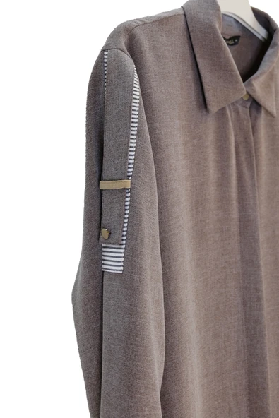 1350 GİZEMLİ ÇİZGİLİ GARN. UZUN TUNİK - Resim 10