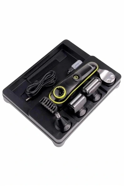 LitaeTrend 5 Başlıklı Şarjlı Tıraş Makinesi Kablosuz Saç Sakal Burun Tıraşına Uygun - Resim 4