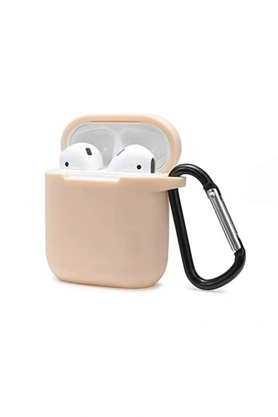 LitaeTrend Airpods 2 (2.nesil) Sert Silikon Kılıf - Bej ürün görseli 1