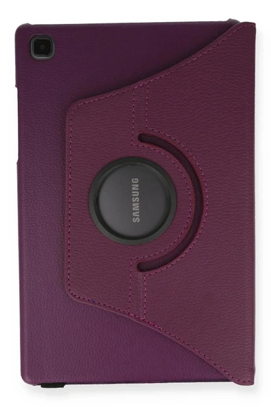 LitaeTrend Samsung Galaxy Tab A7 10.4 Kılıf 360 Tablet Deri Kılıf - Mürdüm - Resim 2