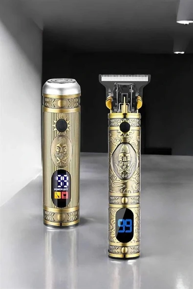 LitaeTrend Yeni Nesil Tıraş Makinesi Pro 3 Başlıklı Dijital Göstergeli - Resim 3