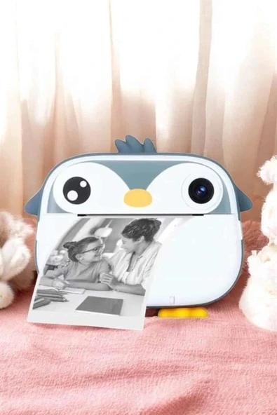 LitaeTrend Çocuk Fotoğraf Makinesi Dijital HD Video Rulo Kağıt Baskılı Yazıcı - Resim 5