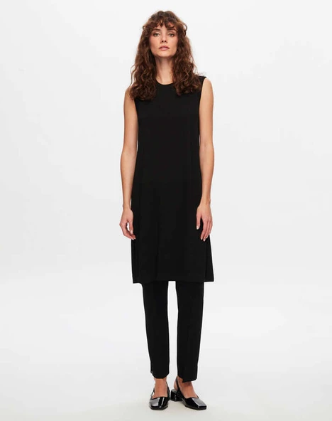 T24Y-6000 MISSDALIDA BASİC KOLSUZ TRİKO TUNİK - Resim 2